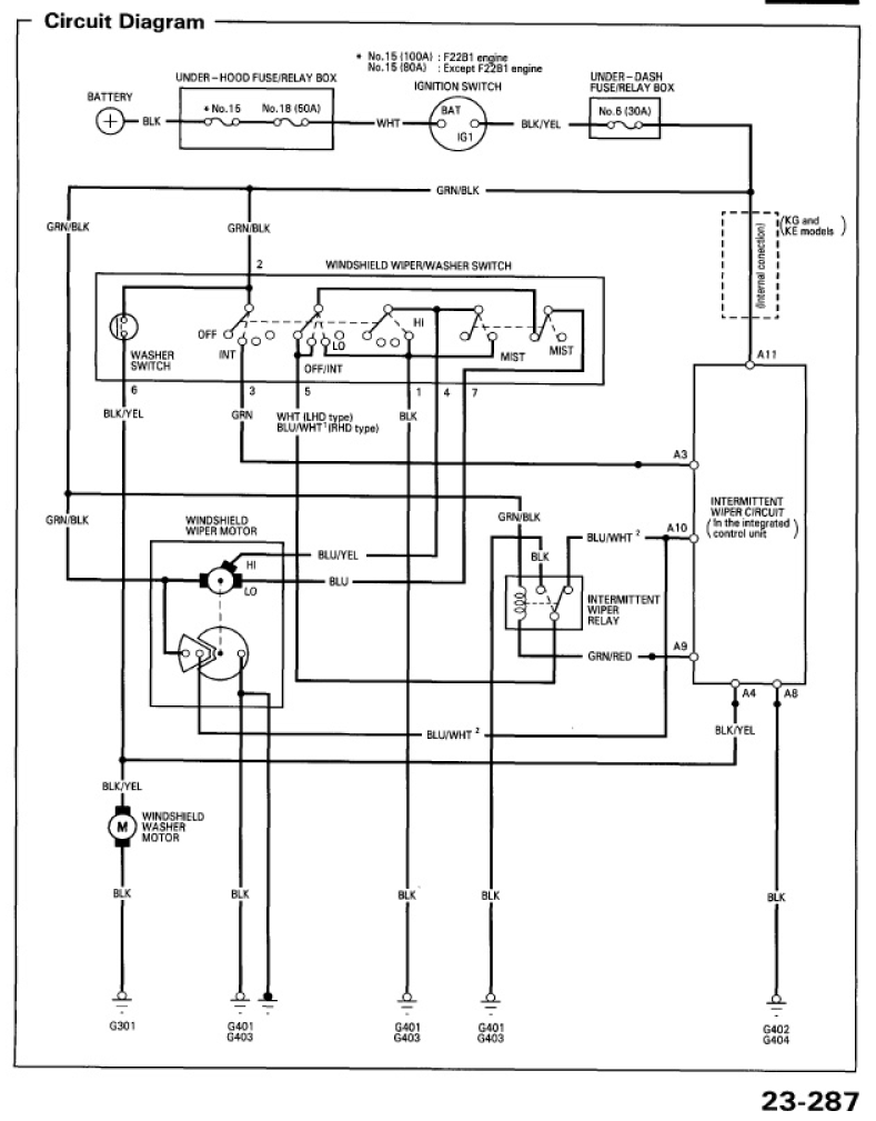 Understanding the 260z and 280z wiper circuit. Reverse polarity park